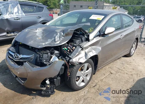 2013 Hyundai Elantra Gls from USA, damaged, VIN 5NPDH4AE0DH329267